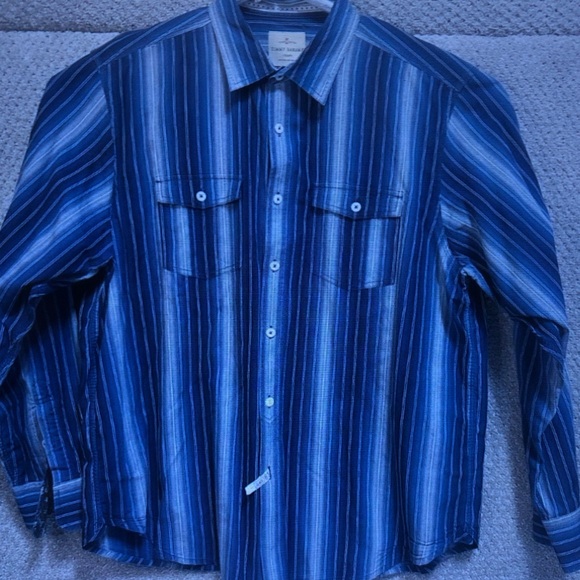 Other - Men's Blue Striped Shirt